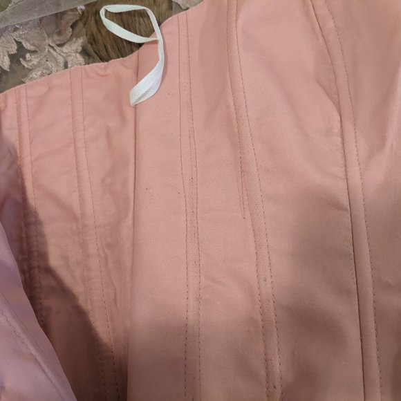 Blush Pink Satin Evening Dress with coreset lining and matching purse Size S - Picture 12 of 13